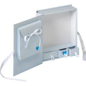 Walther Baby Box Baby Animal blu 27x24,5x7 cm