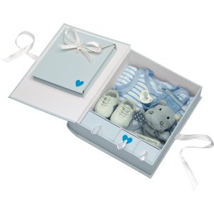 Walther Baby Box Baby Animal blu 27x24,5x7 cm