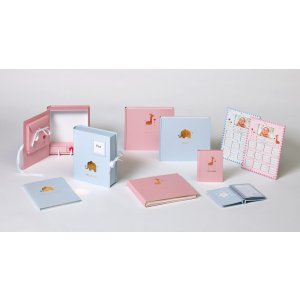 Album per bambini Il mio battesimo bambino animale rosa