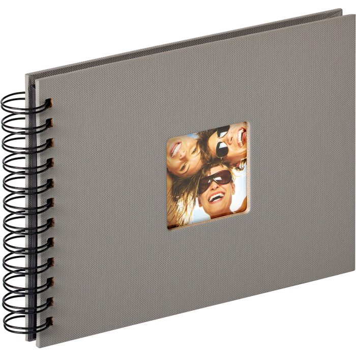 Walther Album a spirale Fun grigio 23x17 cm 40 pagine nere