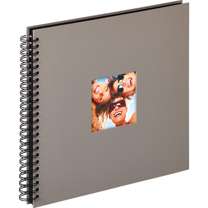 Walther Album a spirale Fun grigio 30x30 cm 50 pagine nere