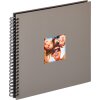 Walther Album a spirale Fun grigio 30x30 cm 50 pagine nere