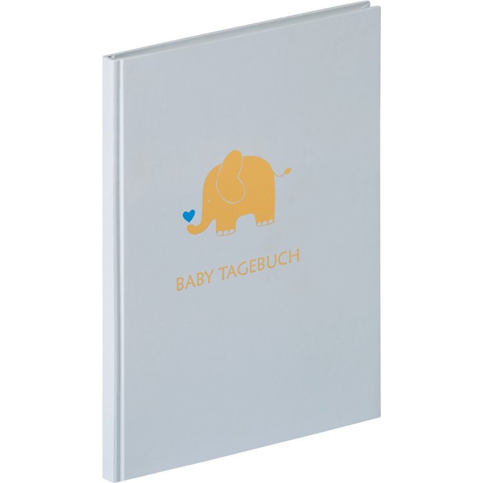 Diario Baby Animal blu 20x28 cm