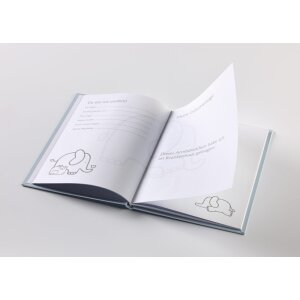 Diario Baby Animal blu 20x28 cm