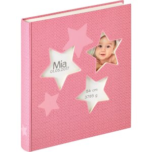 Walther Baby Album Estrella rosa 28x30,5 cm 50 pagine...