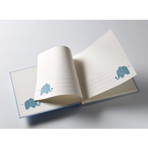 Album per bambini Baby Animal blu 28x25 cm