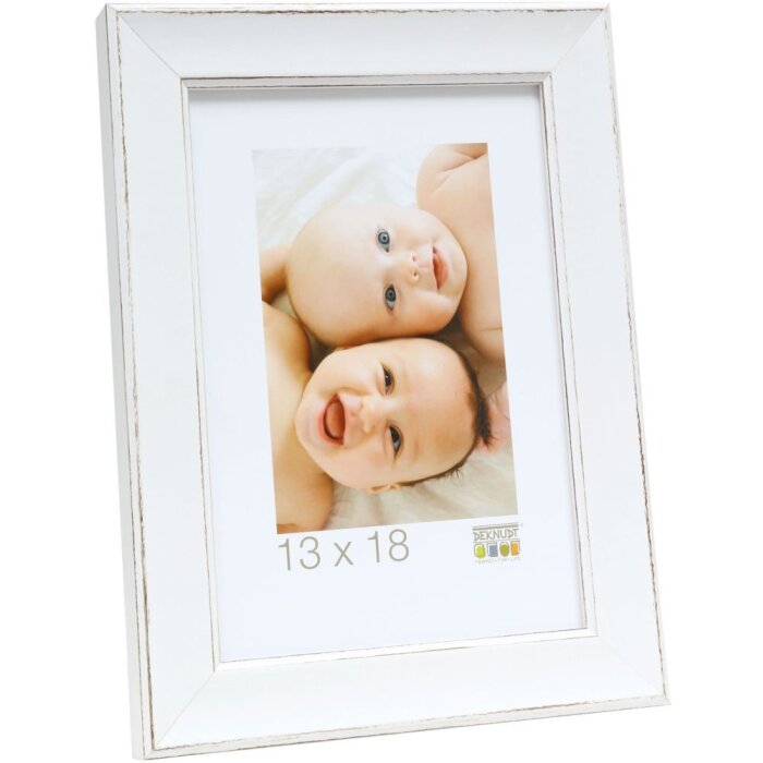 Cornice in legno S45YF 30x30 cm bianco