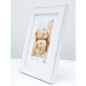 Cornice in legno S45YF 30x30 cm bianco