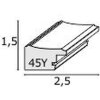 Cornice in legno S45YF 30x30 cm bianco