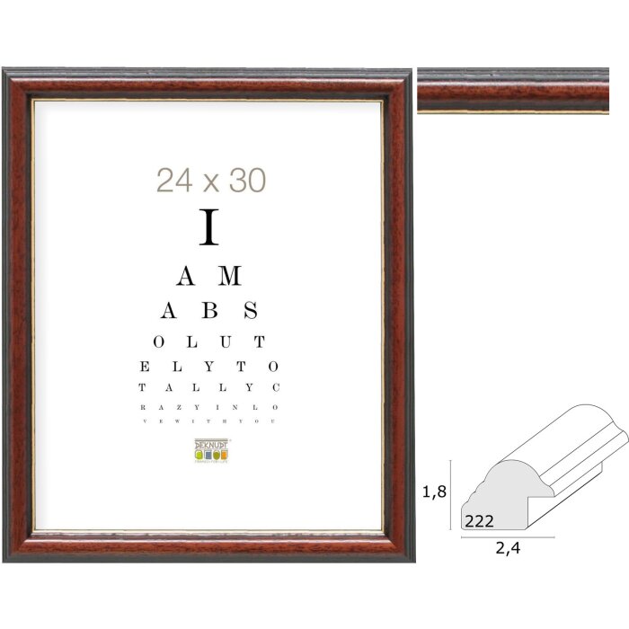 S222H3 Cornice classica in legno da 10x15 cm a 50x70 cm