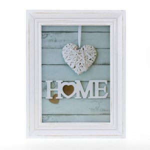 Cornice in legno Vintage 50x70 cm bianco