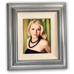 Cornice di legno Egon 20x25 cm argento