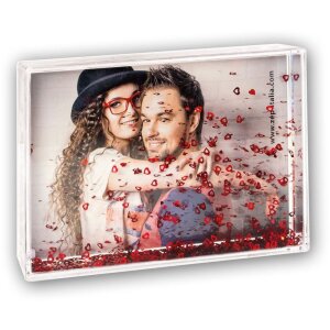 Shaker Frame Hearts 10x15 cm