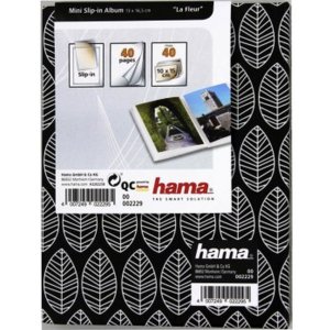Hama Mini Slip Album La Fleur 40 foto 10x15 cm nero
