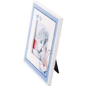 Semmelbunny Baby Portrait Frame blu per 1 foto 10x10 cm