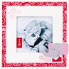 Ele Bele Baby Portrait Frame rosso per 1 foto 10x10 cm