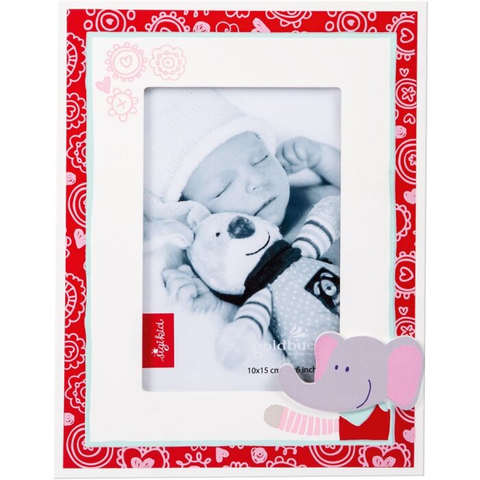 Ele Bele Baby Portrait Frame rosso per 1 foto 10x15 cm