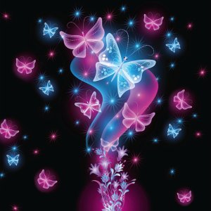 Borsa scolastica sonora Butterfly 70 cm