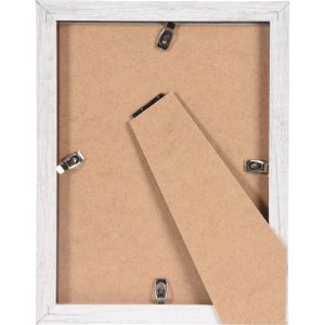 Henzo Cornice moderna 13x18 cm bianca con passe-partout 9x13 cm