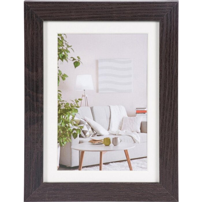 Cornice moderna 13x18 cm marrone scuro