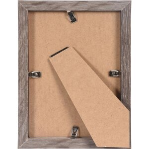 Henzo Cornice moderna 13x18 cm grigio scuro con passepartout 9x13 cm