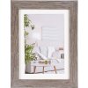 Henzo Cornice moderna 13x18 cm grigio scuro con passepartout 9x13 cm