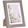 Henzo Cornice moderna 13x18 cm grigio scuro con passepartout 9x13 cm