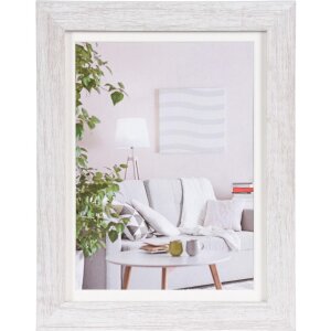 Henzo Cornice moderna 15x20 cm bianca con passepartout...