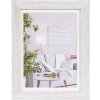 Henzo Cornice moderna 15x20 cm bianca con passepartout 10x15 cm