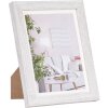 Henzo Cornice moderna 15x20 cm bianca con passepartout 10x15 cm