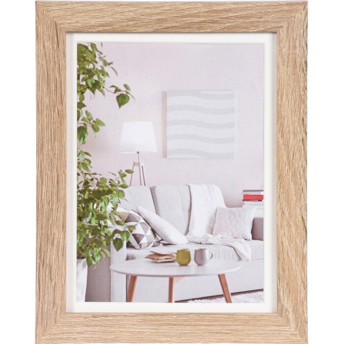 Cornice Henzo Moderna marrone medio 15x20 cm con passe-partout 10x15 cm