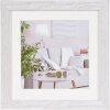 Cornice moderna 20x20 cm bianco