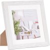 Cornice moderna 20x20 cm bianco