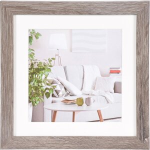 Cornice moderna 20x20 cm grigio scuro