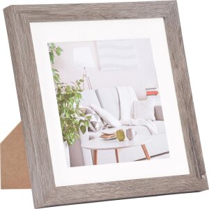 Cornice moderna 20x20 cm grigio scuro