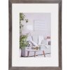 Henzo Cornice moderna 30x40 cm grigio scuro con passepartout 20x28 cm