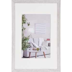 Henzo Cornice moderna 30x45 cm bianca con passepartout...