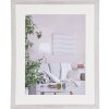 Henzo Cornice moderna bianca 40x50 cm con passepartout 30x40 cm