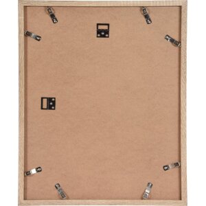Henzo Cornice moderna 40x50 cm marrone medio con passepartout 30x40 cm