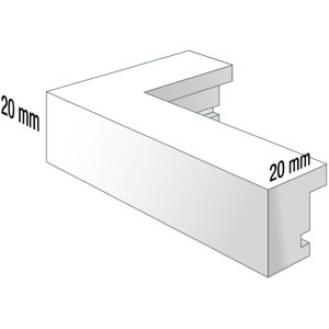Henzo Cornice moderna 40x50 cm grigio scuro con passepartout 30x40 cm