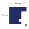 Henzo Cornice moderna 40x50 cm grigio scuro con passepartout 30x40 cm