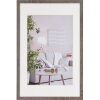 Henzo Cornice moderna 40x60 cm grigio scuro con passepartout 30x45 cm