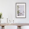 Henzo Cornice moderna 40x60 cm grigio scuro con passepartout 30x45 cm