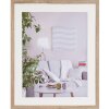 Henzo Cornice moderna 50x60 cm marrone medio con passepartout 40x50 cm