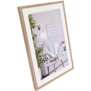 Cornice Henzo moderna 50x70 cm marrone medio con passe-partout 40x60 cm