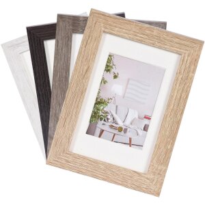 Cornice Henzo moderna 50x70 cm marrone medio con passe-partout 40x60 cm