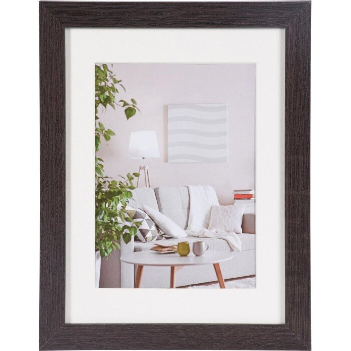 Cornice per quadri moderna 18x24 cm marrone scuro
