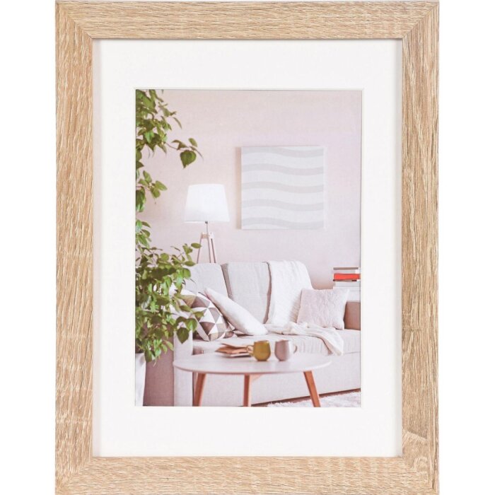 Cornice moderna 18x24 cm marrone medio