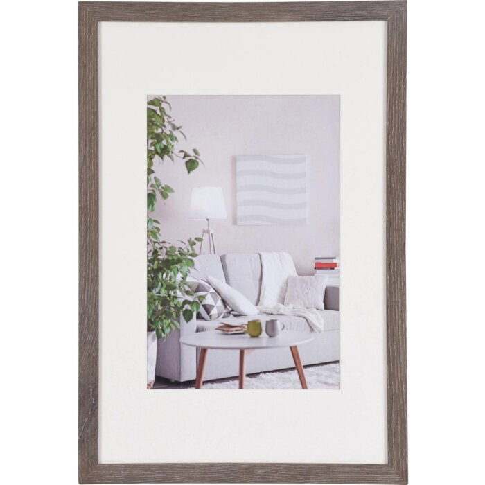 Cornice moderna 30x45 cm grigio scuro