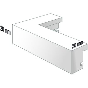 Cornice moderna 30x45 cm grigio scuro